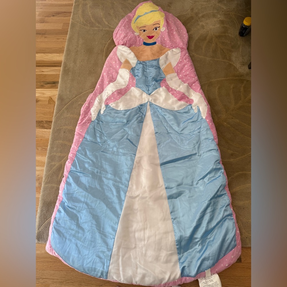 Disney Princess Cinderella Sleeping Bag  - Satin Dress - Rare!
